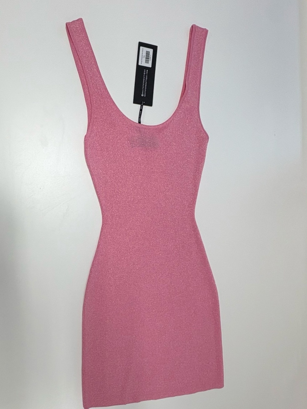 White Fox Pink Tank Mini Dress - Size S - NEW With Tags.